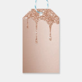Gepersonaliseerde Dripping Glitter Merriest Christ Cadeaulabel (Achterkant)