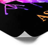 Gepersonaliseerde drummer Art Drum Kit Drumming Mu Poster (Hoek)