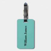 Gepersonaliseerde dubbelzijdig van de fotograaf bagagelabel (Achterkant verticaal)