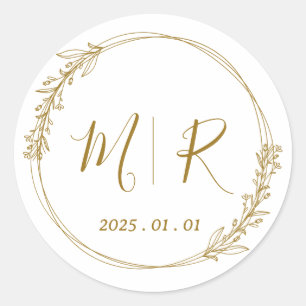 Gepersonaliseerde Duidelijke Stickers voor Wedding