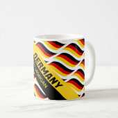 Gepersonaliseerde Duitse Flag Koffie Mok (Voorkant rechts)