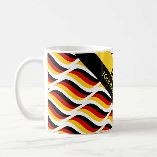 Gepersonaliseerde Duitse Flag Koffie Mok (Links)