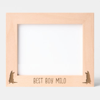 Gepersonaliseerde Duitse Herder Silhouet gegraveer Gegraveerde Lijstjes