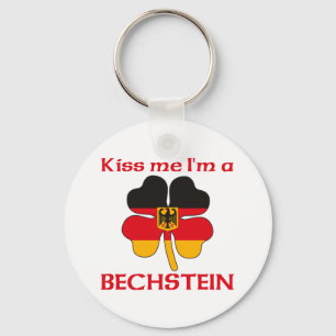 Gepersonaliseerde Duitse kus Ik ben Bechstein Sleutelhanger