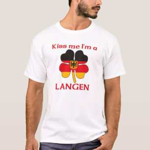 Gepersonaliseerde Duitse kus Ik ben Langen T-shirt