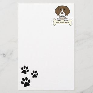 Gepersonaliseerde Duitse Shorthaired Pointer Briefpapier