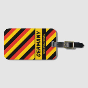 Gepersonaliseerde Duitse vlag Bagagelabel