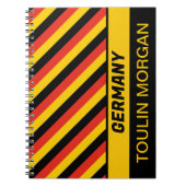 Gepersonaliseerde Duitse vlag Notitieboek (Voorkant)