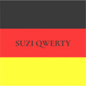 Gepersonaliseerde Duitse vlag Sticker (Voorkant)