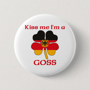 Gepersonaliseerde Duitser Ik ben Goss Ronde Button 5,7 Cm