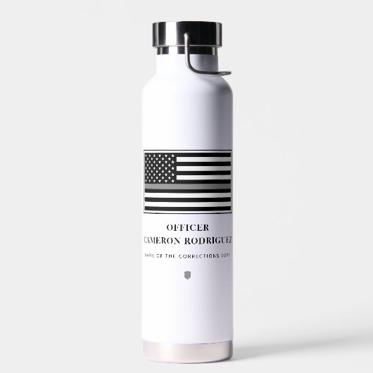 Gepersonaliseerde dunne zilveren lijn correctionel waterfles (Links)