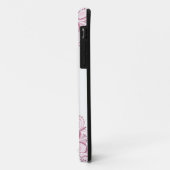 Gepersonaliseerde Dusky Roos Confetti Lace Dot Man Case-Mate iPhone Case (Achterkant/links)