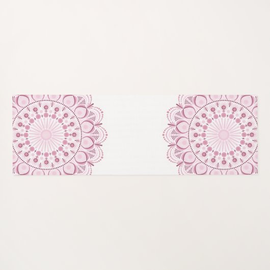 Gepersonaliseerde Dusky Roos Confetti Lace Dot Man Yogamat (Achterkant (horizontaal))