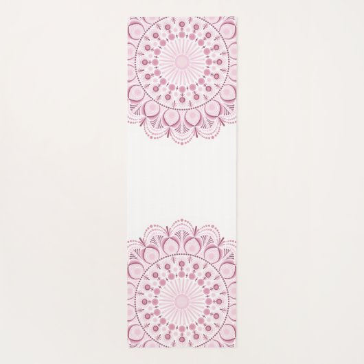 Gepersonaliseerde Dusky Roos Confetti Lace Dot Man Yogamat (Achterkant)