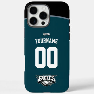 Gepersonaliseerde Eagles Jersey Amerikaans Footbal iPhone 16 Pro Max Hoesje