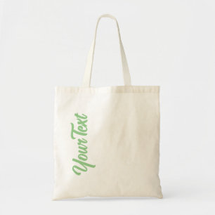 Gepersonaliseerde eBay Groene Script-tekst bovenaa Tote Bag