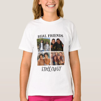 Gepersonaliseerde "Echte vrienden bestaan nog stee T-shirt