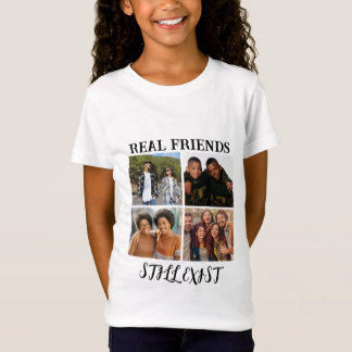 Gepersonaliseerde "Echte vrienden bestaan nog stee T-shirt