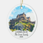 Gepersonaliseerde Edinburgh Ornament, Schotland Gi Keramisch Ornament (Links)