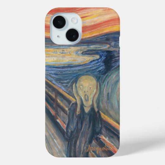 Gepersonaliseerde Edvard Munch Scream Skrik Case-Mate iPhone Case (Achterkant)