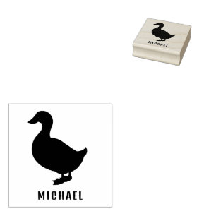 gepersonaliseerde eend rubberstempel