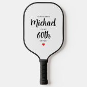 Gepersonaliseerde eenvoudige 60ste verjaardag pickleball paddle (Voorkant)