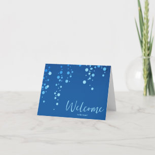 Gepersonaliseerde eenvoudige Elegant Welkom bij he Kaart