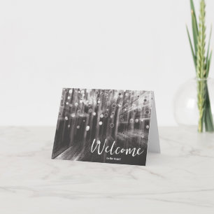 Gepersonaliseerde eenvoudige Elegant Welkom bij he Kaart