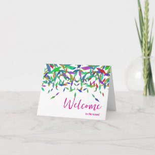 Gepersonaliseerde eenvoudige Elegant Welkom bij he Kaart