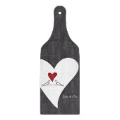 Gepersonaliseerde Eenvoudige Moderne Vogels in Lie Snijplank (Voorkant)