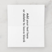 Gepersonaliseerde eenvoudige trouwfoto (Binnenkant ongevouwen)