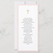 Gepersonaliseerde eerste-commune-gebeerde Kaart (Achterkant)