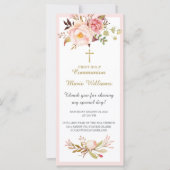 Gepersonaliseerde eerste-commune-gebeerde Kaart (Voorkant)