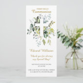 Gepersonaliseerde eerste-commune-gebeerde Kaart (Staand voorkant)