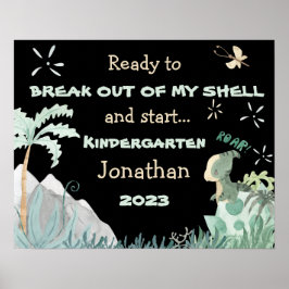 Gepersonaliseerde eerste dag van het Poster van de