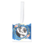 Gepersonaliseerde eerste getrouwde kerst ornament (Voorkant)