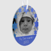 Gepersonaliseerde Eerste Hanukkah Ornament (voorkant)
