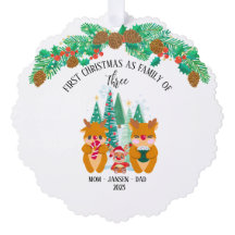 Gepersonaliseerde eerste kerst rendieren