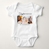 Gepersonaliseerde eerste Moederdag 3 Fotocollage Romper (Voorkant)