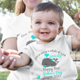 Gepersonaliseerde eerste Moederdag Baby Bodysuit