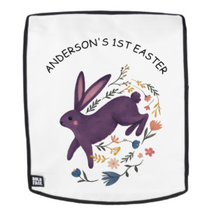 Gepersonaliseerde eerste Pasen mini tas met naam N