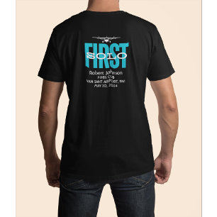Gepersonaliseerde eerste solo voor PILOT   Luchtva T-shirt