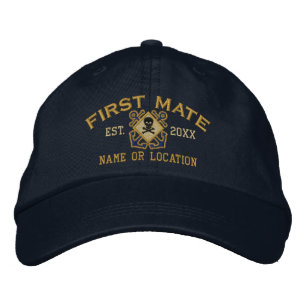 Gepersonaliseerde eerste stuurman Nautical Crossbo Geborduurde Pet