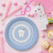 Gepersonaliseerde eerste tand papieren bordje (Feest)