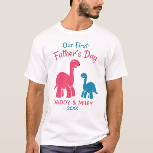 Gepersonaliseerde eerste Vaderdag T-shirt