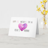 Gepersonaliseerde eerste Waterverf van de Moederda Kaart (Gele Bloem)