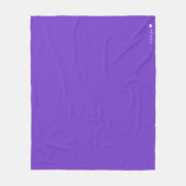 Gepersonaliseerde effen kleur fleece deken (Voorkant)