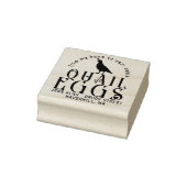 GEPERSONALISEERDE EI KARTON LOGO Kwarteleieren met Rubberstempel (Stempel)