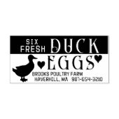 GEPERSONALISEERDE EI KARTON Verse Eend Eieren & Ha Rubberstempel (Afrduk)