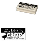 GEPERSONALISEERDE EI KARTON Verse Eend Eieren & Ha Rubberstempel (Gestempeld)